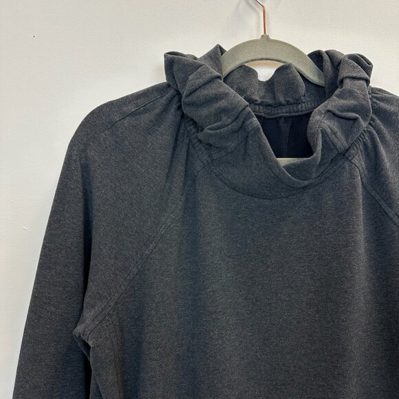 Lululemon After All Pullover Heathered Black Size 10 - Picture 10 of 16